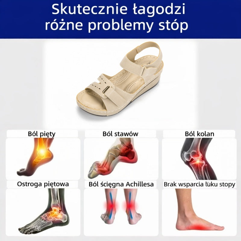 Sandalias ortopédicas FOUNNE® 【🔥50% de descuento hoy🎁】 Sandalias de verano👡✅ Diseño con velcro✅ Alivia el dolor de pies✅ Soporte para el arco: Comodidad todo el día👟