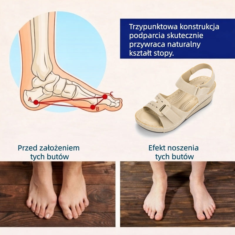 Sandalias ortopédicas FOUNNE® 【🔥50% de descuento hoy🎁】 Sandalias de verano👡✅ Diseño con velcro✅ Alivia el dolor de pies✅ Soporte para el arco: Comodidad todo el día👟