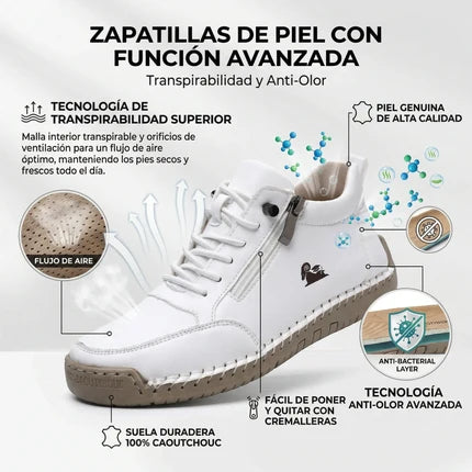Founne® 【🔥¡Hoy a mitad de precio! ⏰】Comodidad para caminar todo el día | Diseño con soporte para el arco | Súper amortiguación | Alivia el dolor de pies | Impermeable y antideslizante | Corrige la marcha👟