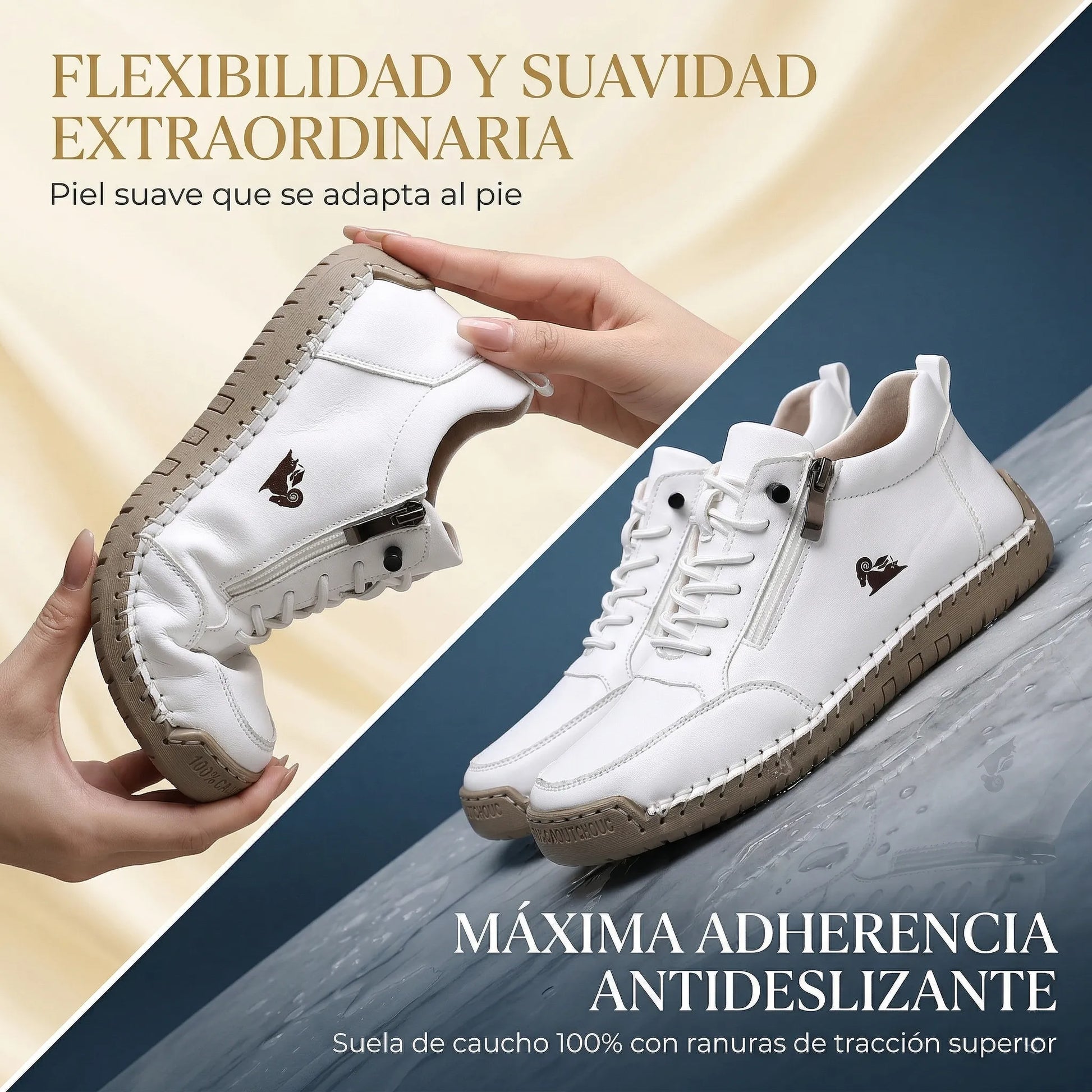 Founne® 【🔥¡Hoy a mitad de precio! ⏰】Comodidad para caminar todo el día | Diseño con soporte para el arco | Súper amortiguación | Alivia el dolor de pies | Impermeable y antideslizante | Corrige la marcha👟