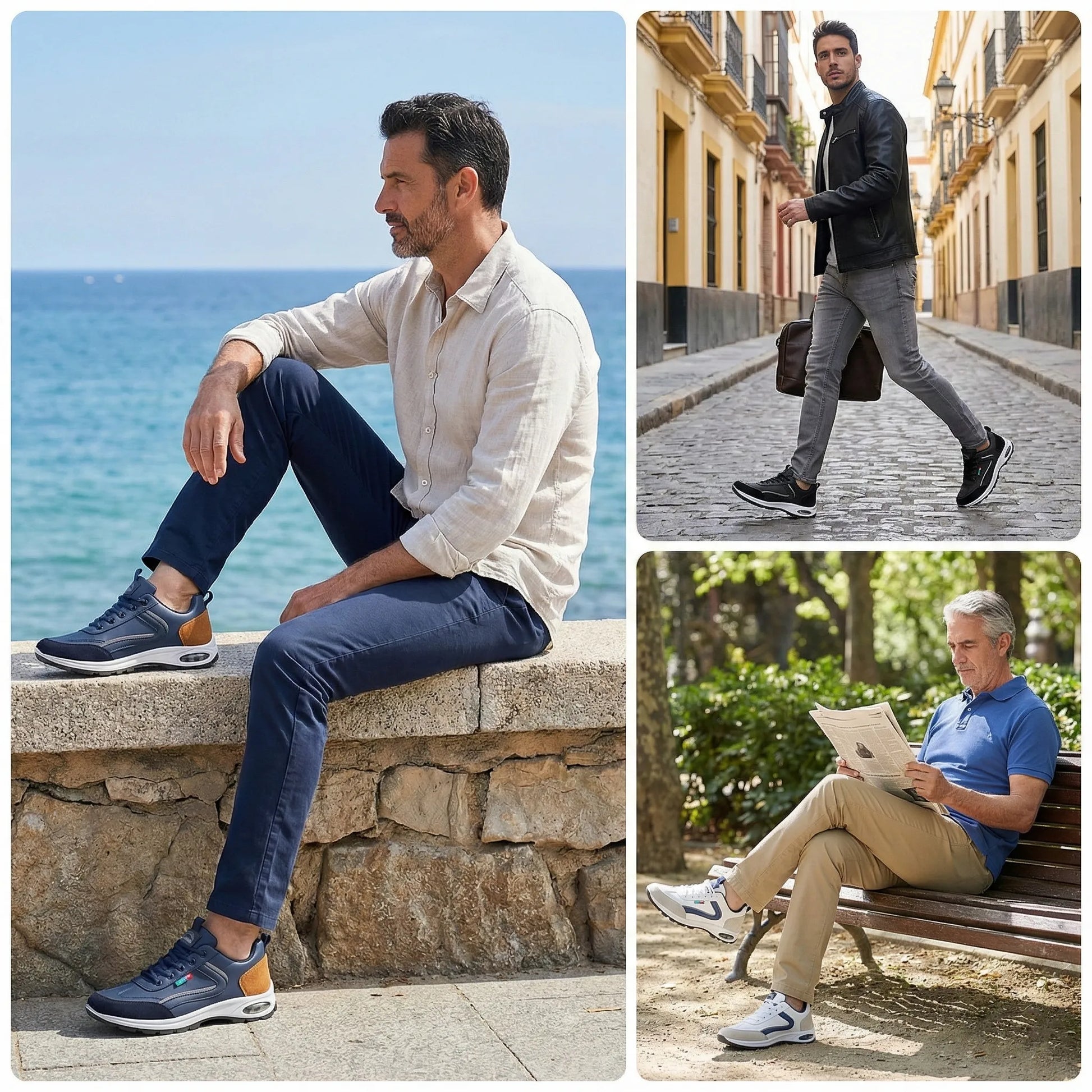 Founne® 【🔥Novedad | Mitad de precio por tiempo limitado⏰】 Zapatos de piel de becerro de alta calidad | Cuero genuino | Impermeables y antideslizantes | Alivian la fatiga del pie | Comodidad inmediata 👟