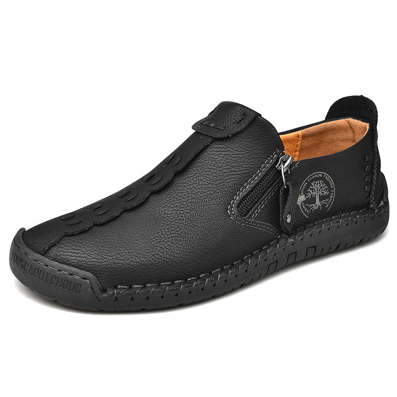 (🎉50% de descuento hoy, no te lo pierdas) 🐂 Zapatos ortopédicos de piel de becerro australiana para hombre 👞Cosidos a mano ✅Soporte de arco: caminar