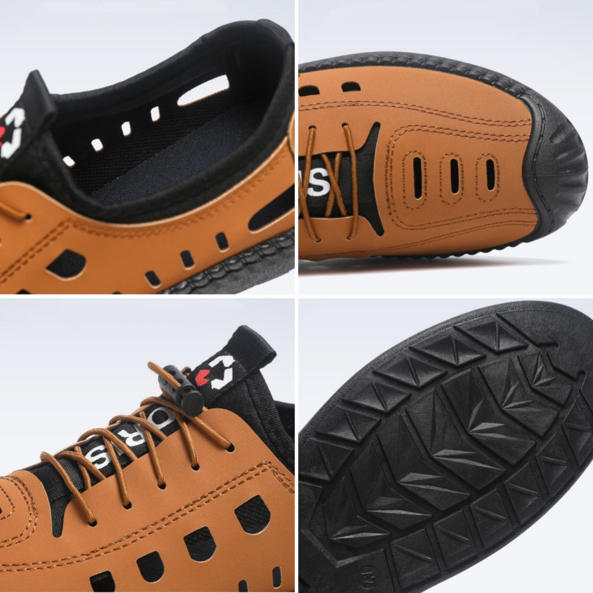 🐂 Zapatos de piel de becerro para hombre, cosidos a mano en Australia ✅ Sandalias ortopédicas de diseño ergonómico 🦶 con absorción de impactos