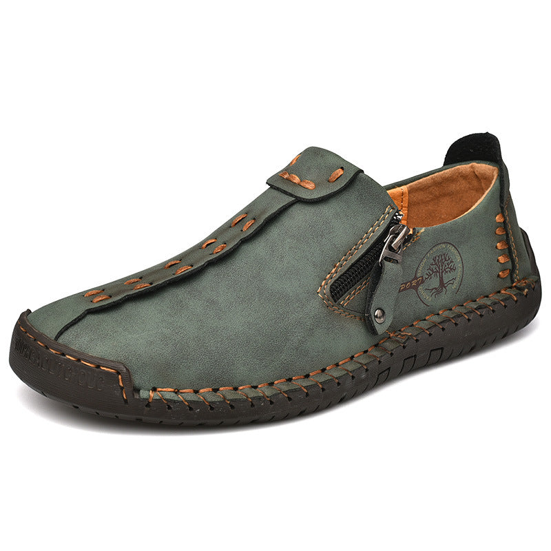 (🎉50% de descuento hoy, no te lo pierdas) 🐂 Zapatos ortopédicos de piel de becerro australiana para hombre 👞Cosidos a mano ✅Soporte de arco: caminar
