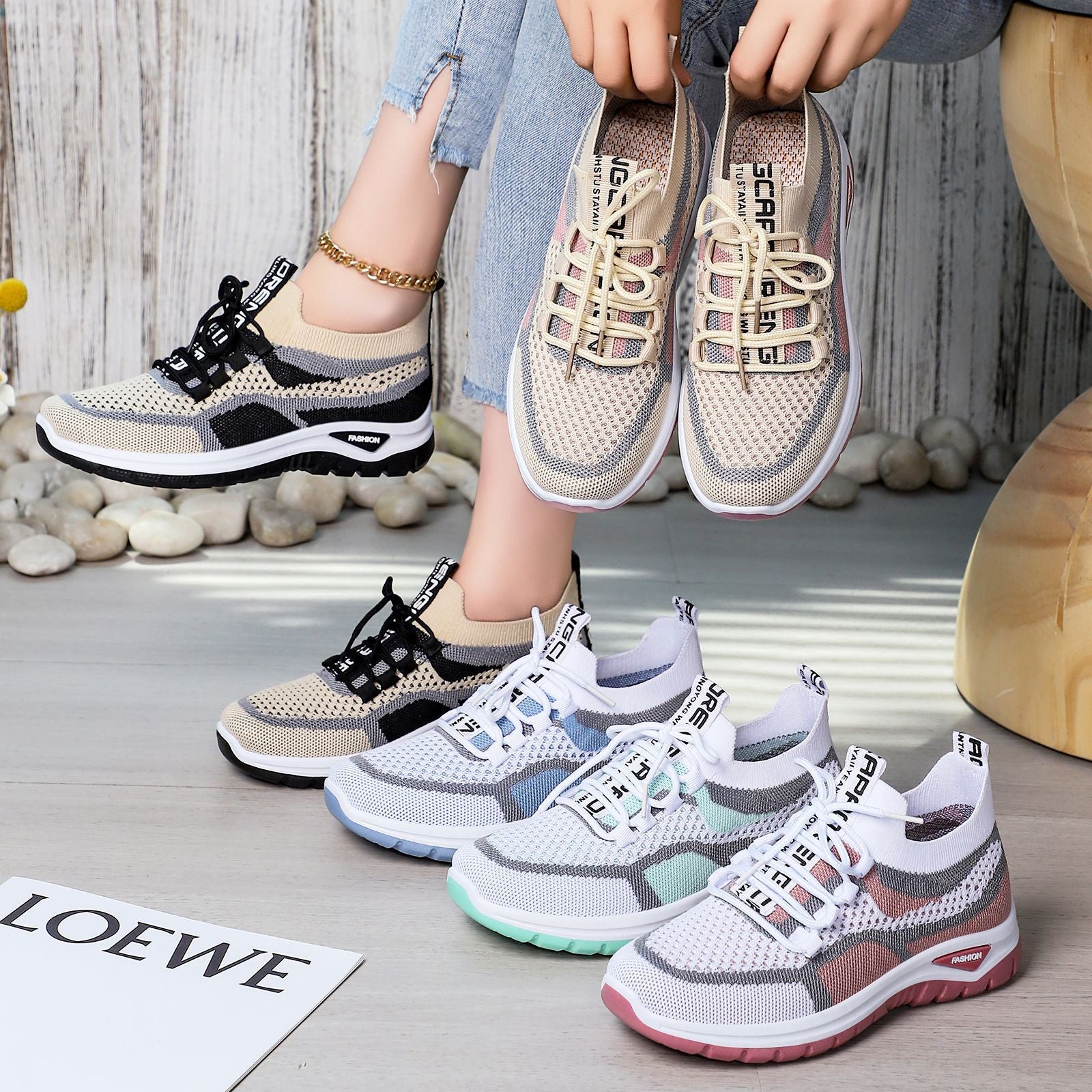 Zapatos ortopédicos FOUNNE® 【🔥50% de descuento hoy🎁】Zapatos casuales ergonómicos para mujer👞 - Cómodos y transpirables, el soporte para el arco mejora la forma de la pierna y alivia fácilmente el dolor de pies🦶