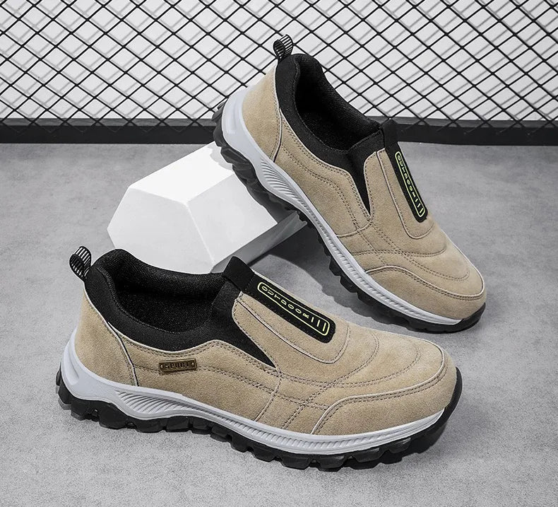 FOUNNE® 【🔥Oferta especial de hoy: 60% de descuento🎁】👞Zapatos ortopédicos de gamuza para hombre ✅ Alivian el dolor de pies ✅ Soporte para el arco: comodidad durante todo el día👟（副本）