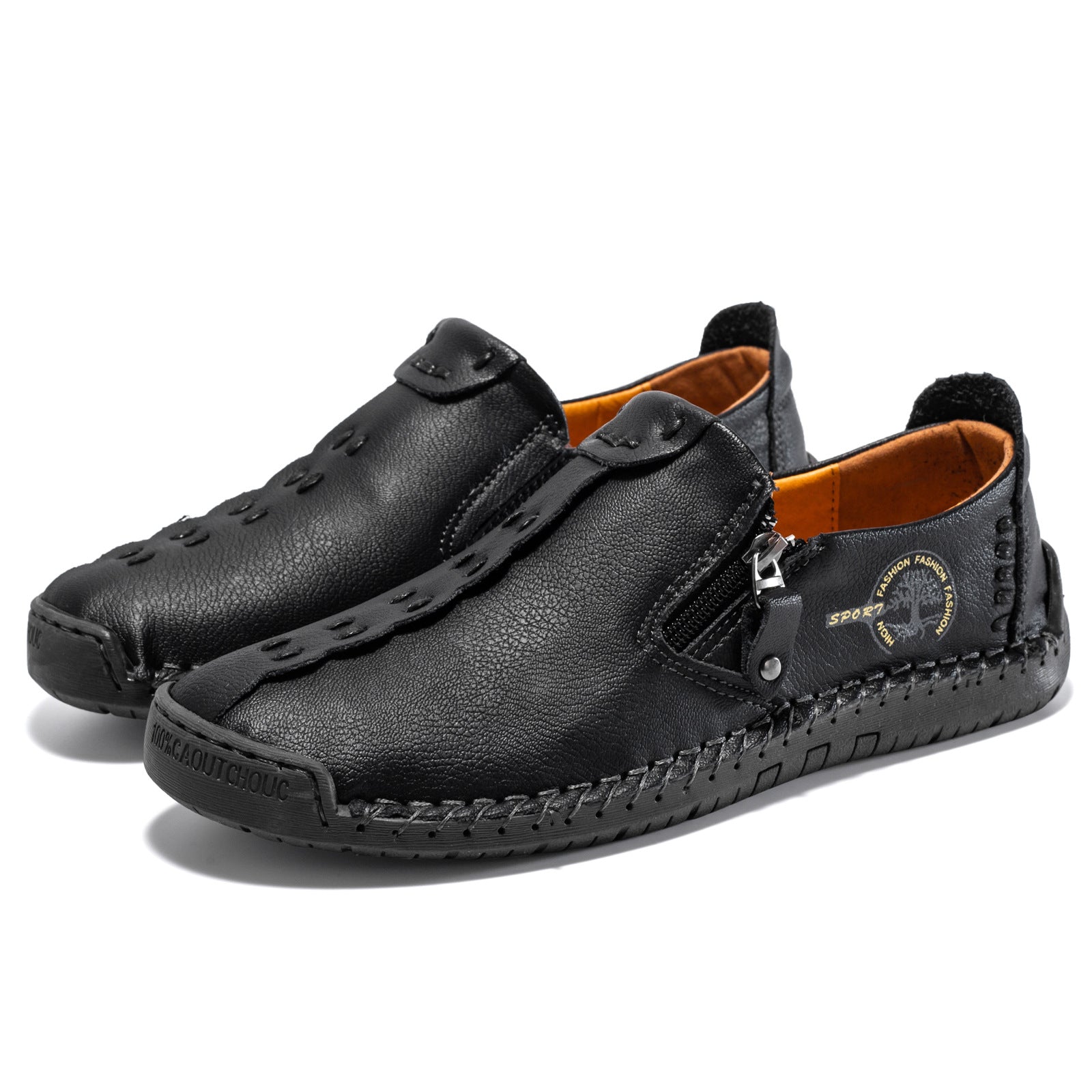 (🎉50% de descuento hoy, no te lo pierdas) 🐂 Zapatos ortopédicos de piel de becerro australiana para hombre 👞Cosidos a mano ✅Soporte de arco: caminar