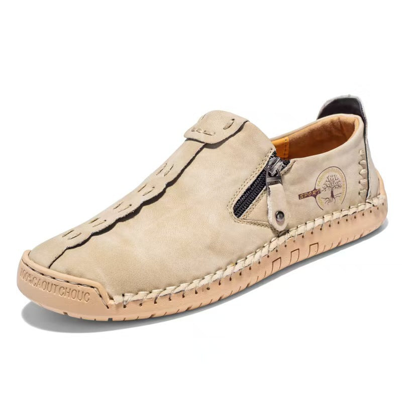 (🎉50% de descuento hoy, no te lo pierdas) 🐂 Zapatos ortopédicos de piel de becerro australiana para hombre 👞Cosidos a mano ✅Soporte de arco: caminar