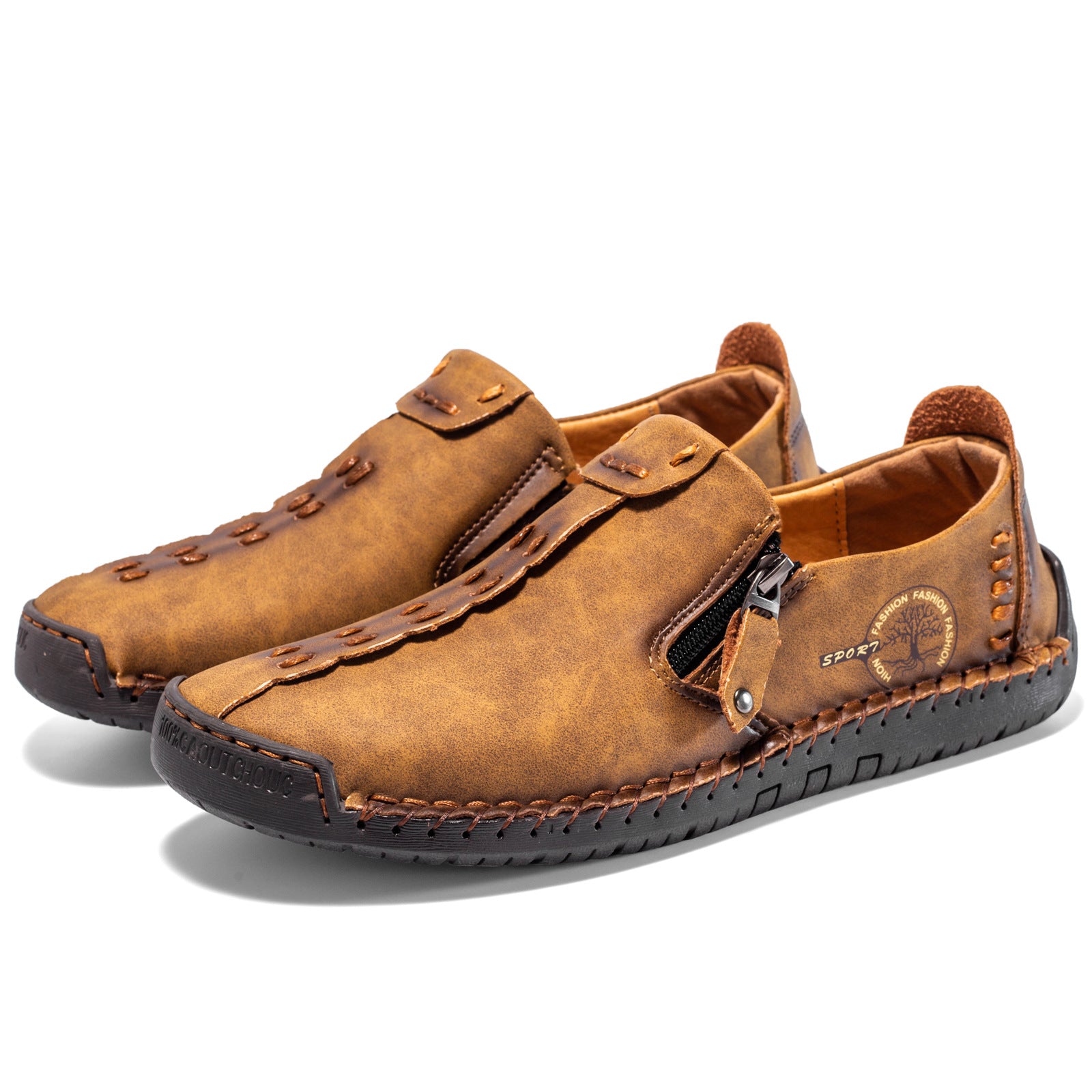 (🎉50% de descuento hoy, no te lo pierdas) 🐂 Zapatos ortopédicos de piel de becerro australiana para hombre 👞Cosidos a mano ✅Soporte de arco: caminar