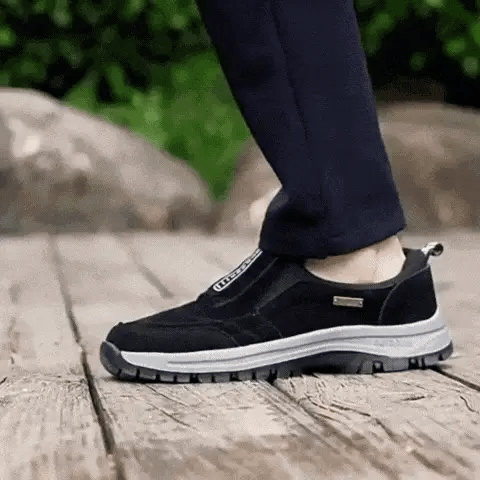 FOUNNE® 【🔥Oferta especial de hoy: 60% de descuento🎁】👞Zapatos ortopédicos de gamuza para hombre ✅ Alivian el dolor de pies ✅ Soporte para el arco: comodidad durante todo el día👟