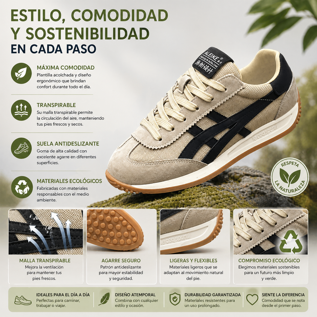 ¡Último día con un 50% de descuento! ⏰ KEENPE® | Alivio del dolor de pies y la fascitis: calzado ortopédico cómodo y transpirable.