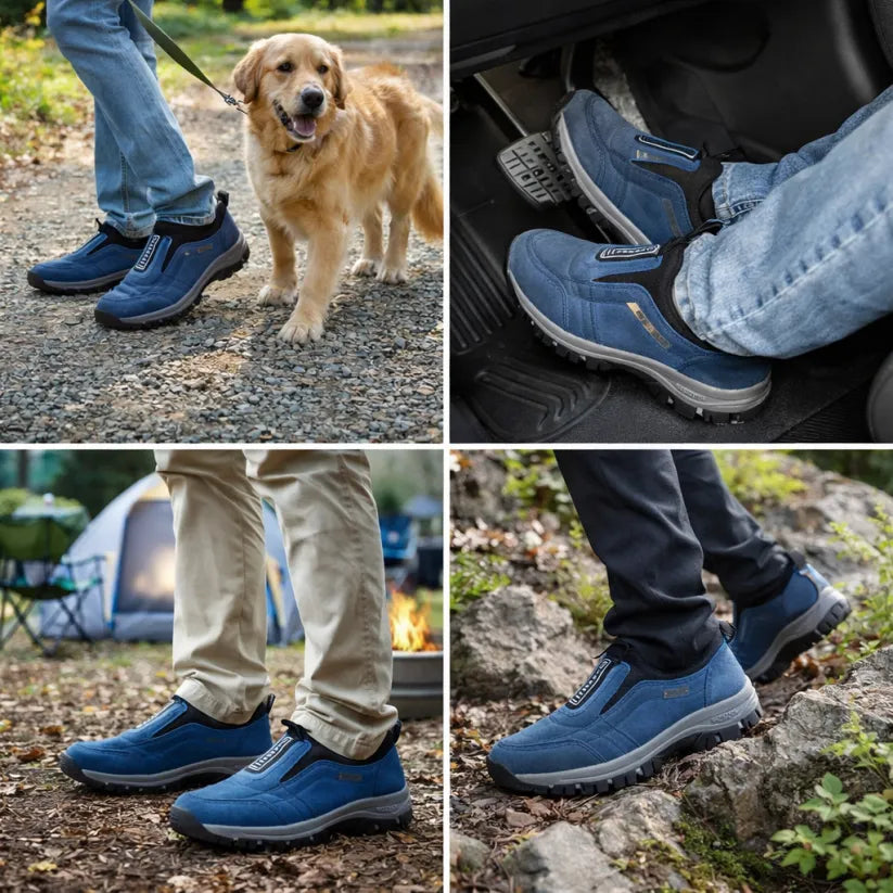 🎁50 % popusta danes – ne zamudite! 👞 Moški ortopedski semiš čevlji ✅ Lajša bolečine v stopalih ✅ Podpora za stopalni lok: Celodnevno udobje