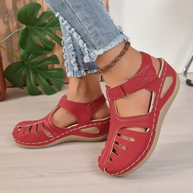 Zapatos ortopédicos FOUNNE® 【🔥 Oferta por tiempo limitado🎁】Sandalias de verano: Diseño ergonómico con construcción calada, cómodas y transpirables, alivian el dolor ✅