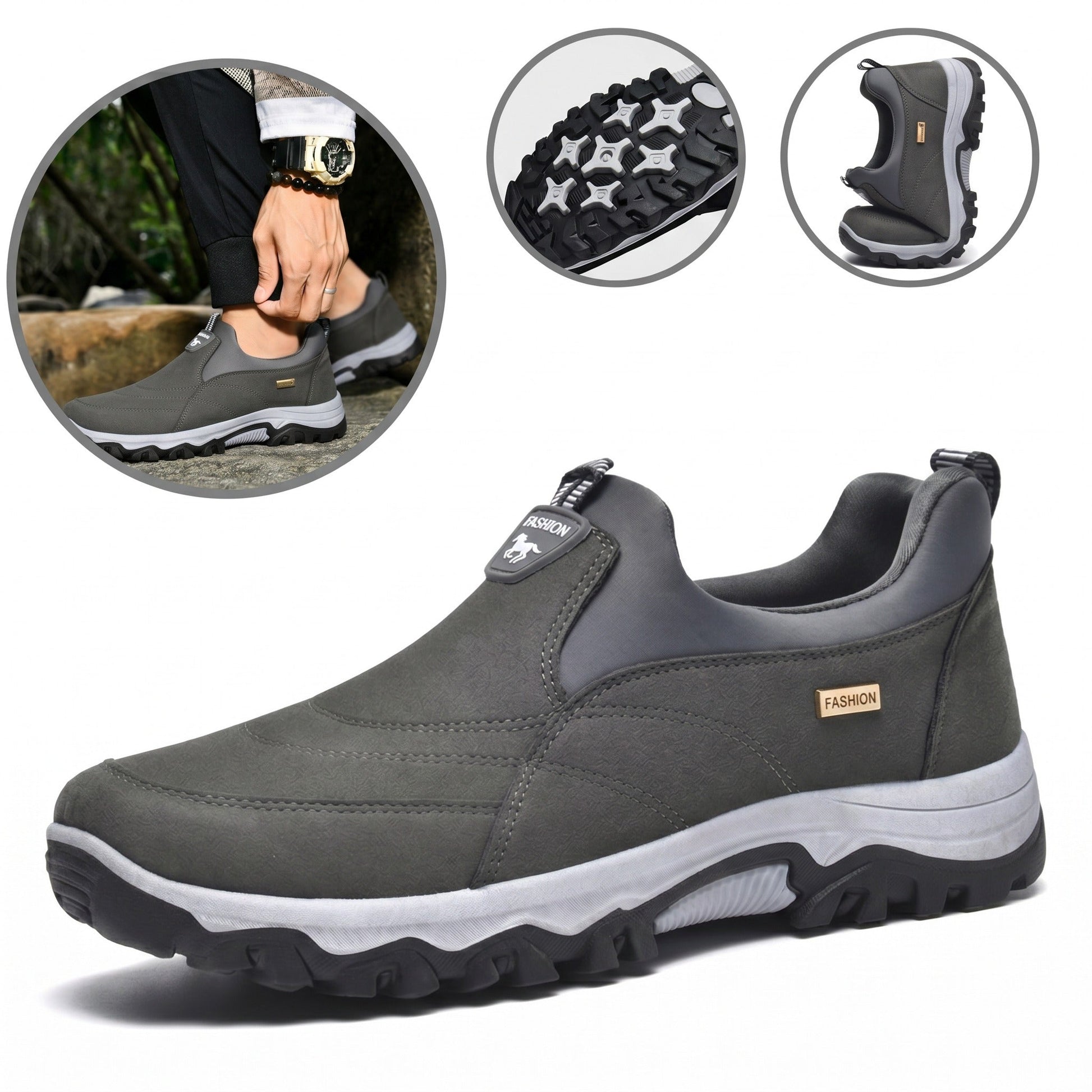 Zapatos ortopédicos de ante cómodos: suaves y cómodos, con una sujeción excelente. Alivian el dolor de pies.