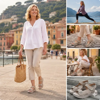 Zapatos ortopédicos FOUNNE® [🔥¡Hoy a mitad de precio!🎁] 🎉 ¡Nuevas sandalias para mujer! | Frescas y transpirables | 👟 Plantillas de espuma viscoelástica | 🚶‍♂️ Caminar sin dolor | Soporte ortopédico + Experiencia cómoda
