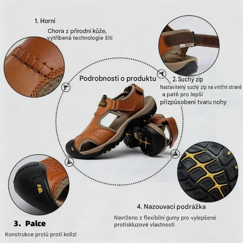 Founne 【⏰¡Nuevos zapatos de playa, 50% de descuento hoy!】 Fabricados en piel de vacuno de primera calidad, cómodos y transpirables, alivian la fatiga del pie. El calzado perfecto para el verano.