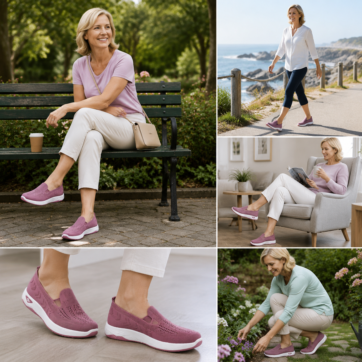 Zapatos ortopédicos FOUNNE® [🔥Oferta por tiempo limitado🎁] Zapatos cómodos para caminar | Diseño transpirable | Frescos y transpirables | Mejoran la forma de las piernas | Alivian el dolor de pies ✅