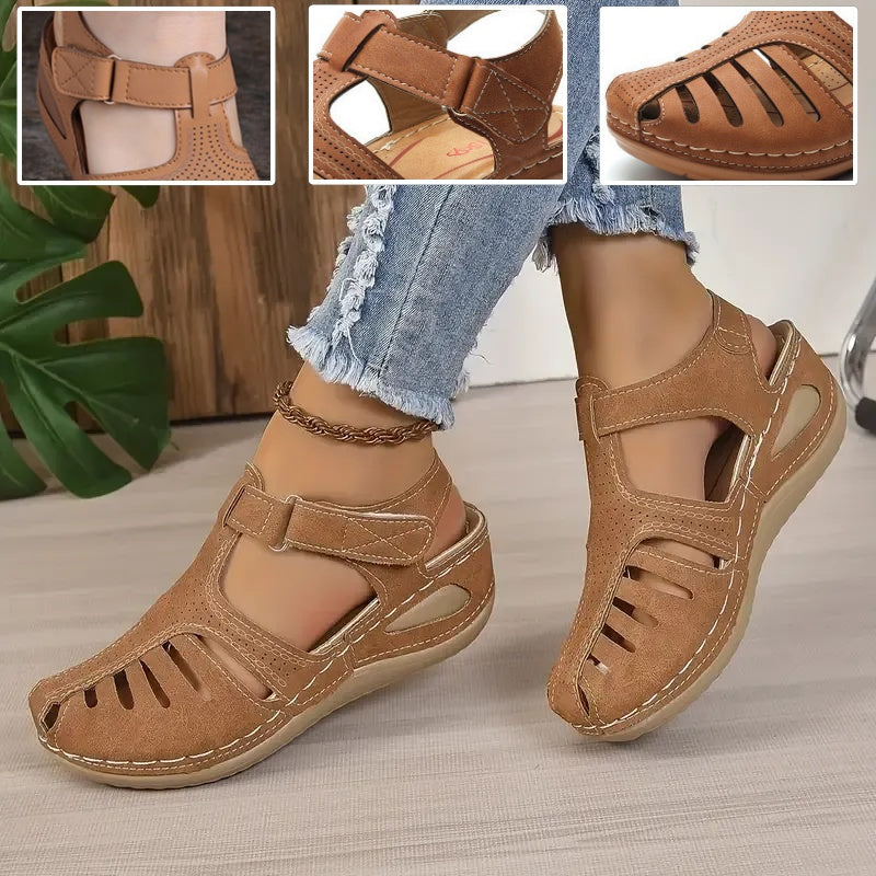 Zapatos ortopédicos FOUNNE® 【🔥 Oferta por tiempo limitado🎁】Sandalias de verano: Diseño ergonómico con construcción calada, cómodas y transpirables, alivian el dolor ✅