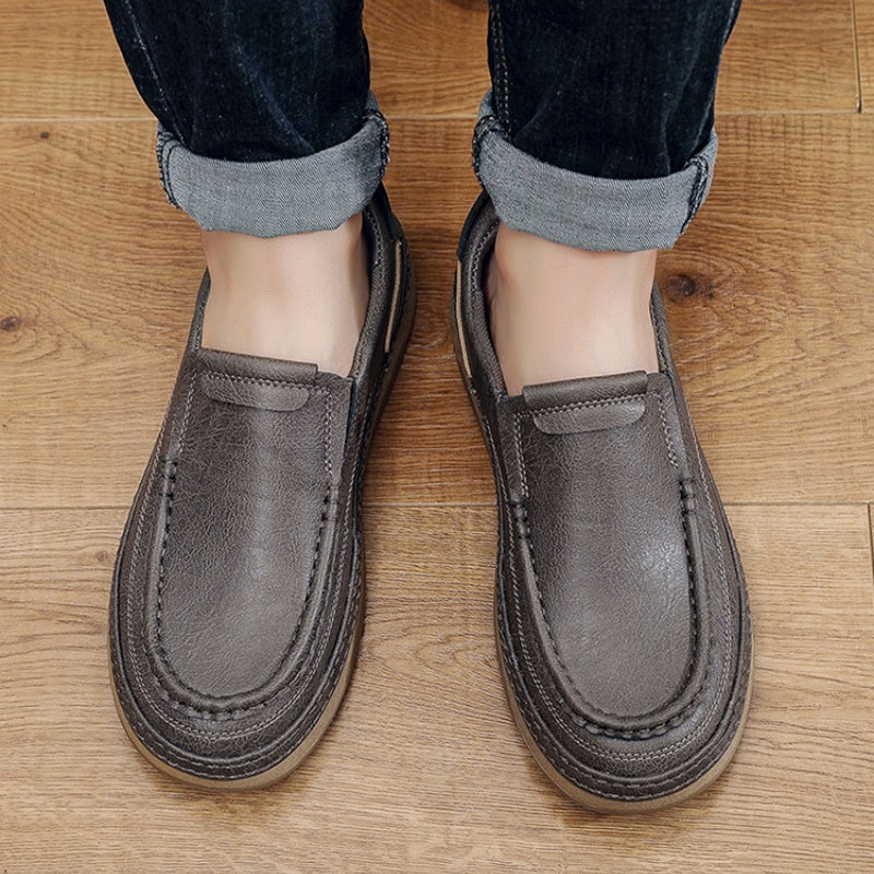 🎉 ¡50% de descuento hoy! Zapatos ortopédicos cómodos para hombre 🐂 Hechos con auténtica piel de vaca australiana 👞 Alivian el dolor de pies - Soporte para el arco ✅ Cómodos para caminar todo el día