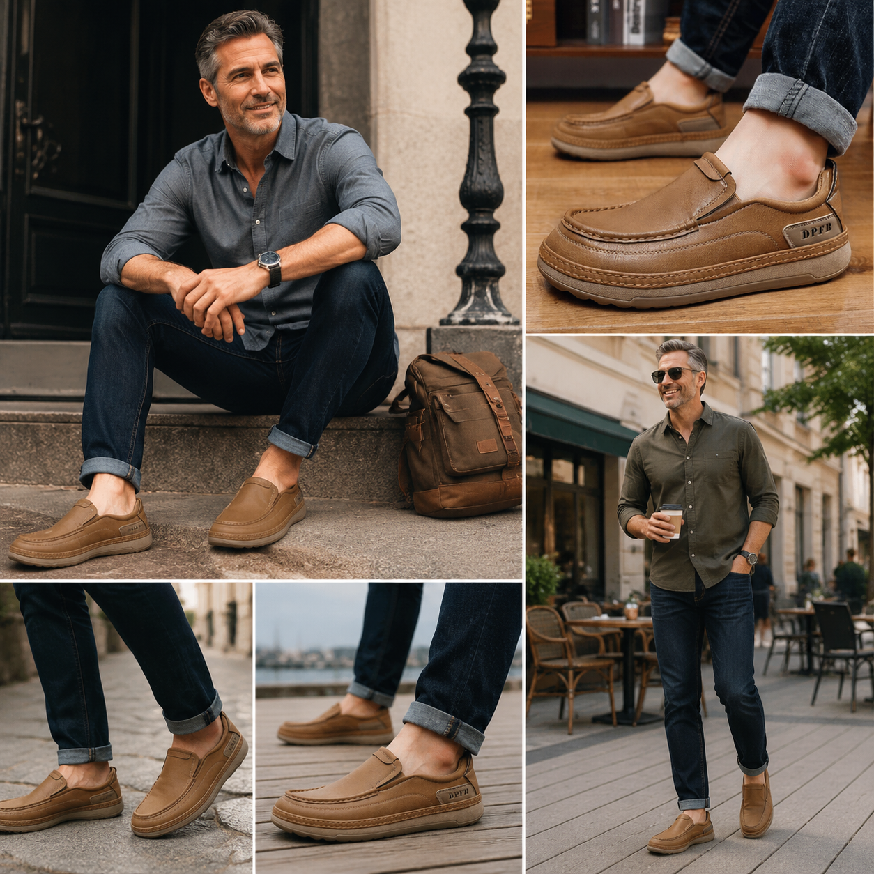 🎉 ¡50% de descuento hoy! Zapatos ortopédicos cómodos para hombre 🐂 Hechos con auténtica piel de vaca australiana 👞 Alivian el dolor de pies - Soporte para el arco ✅ Cómodos para caminar todo el día