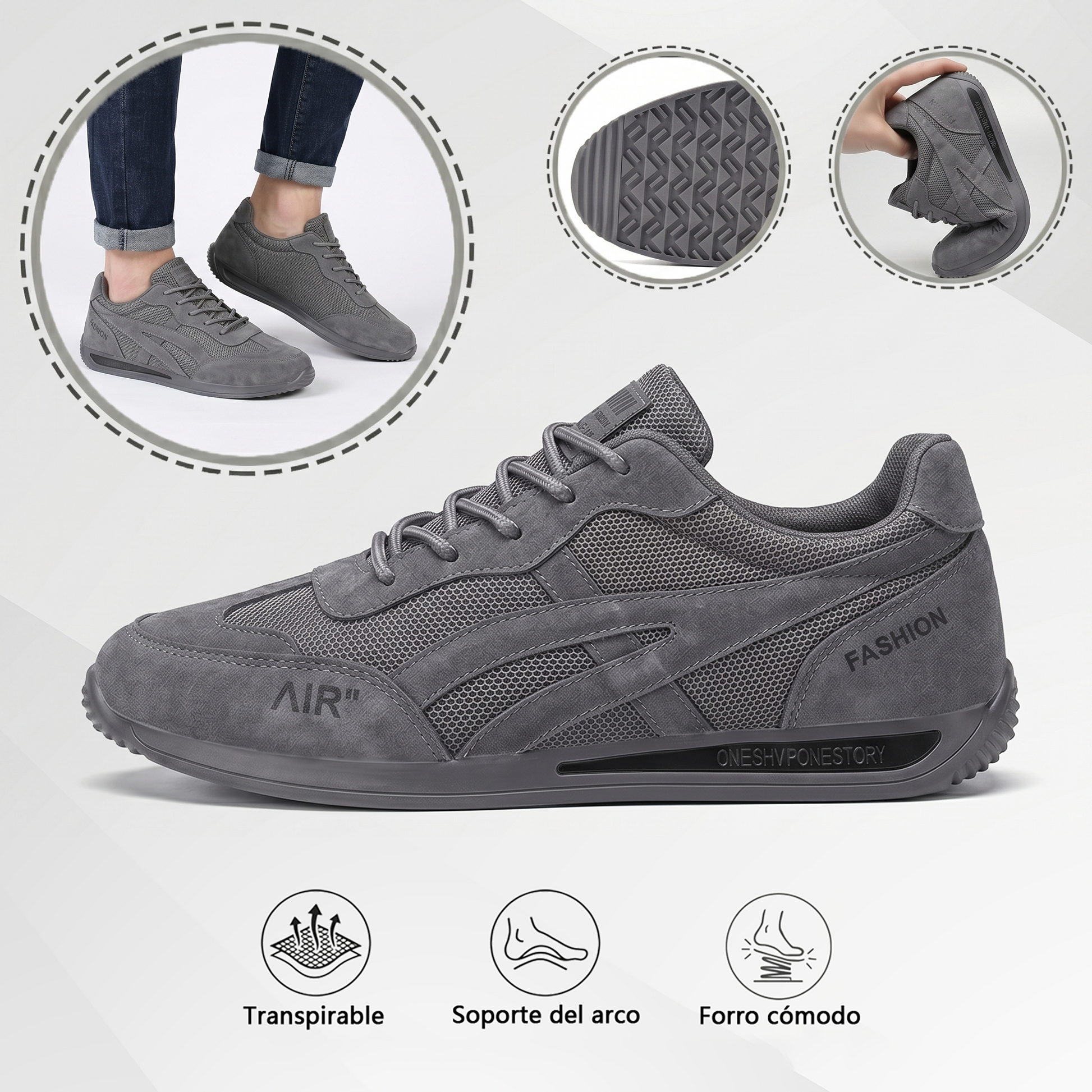 🎉¡Último día! ¡50% de descuento! ✅ Zapatos ortopédicos diseñados específicamente para personas con problemas en los pies, que brindan soporte para el arco plantar y alivian el dolor de espalda, articulaciones y pies.
